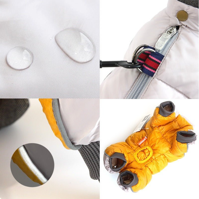 Pet Dog Clothes Winter Clothes Thickened Warm Down Jacket Teddy Dog Quadruped Winter Coat - Lazy Paper Club