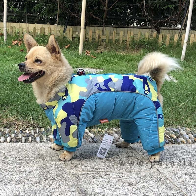 Pet Dog Clothes Winter Clothes Thickened Warm Down Jacket Teddy Dog Quadruped Winter Coat - Lazy Paper Club