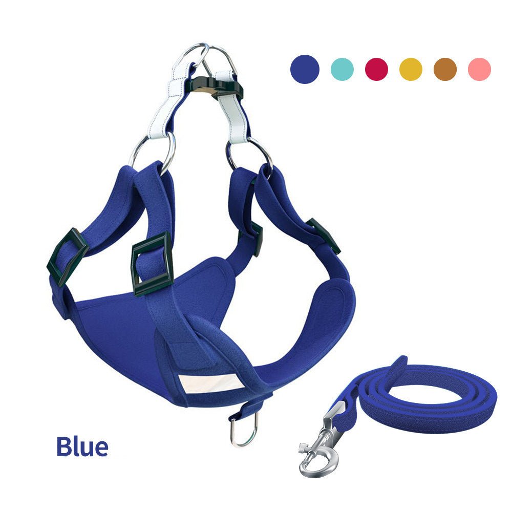 Pet Dog Harness Reflective Dog Leash Vest Type Harness Set 0 - Lazy Paper Club