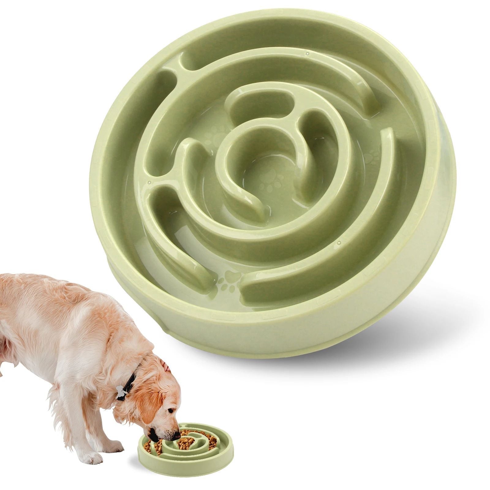 Pet Dog Slow Feeder Bowl Non Slip Anti-Gulping Slower Food Feeding Dishes Eco Dog Bowl For Large Medium Small Dogs Puppy 4 - Lazy Paper Club