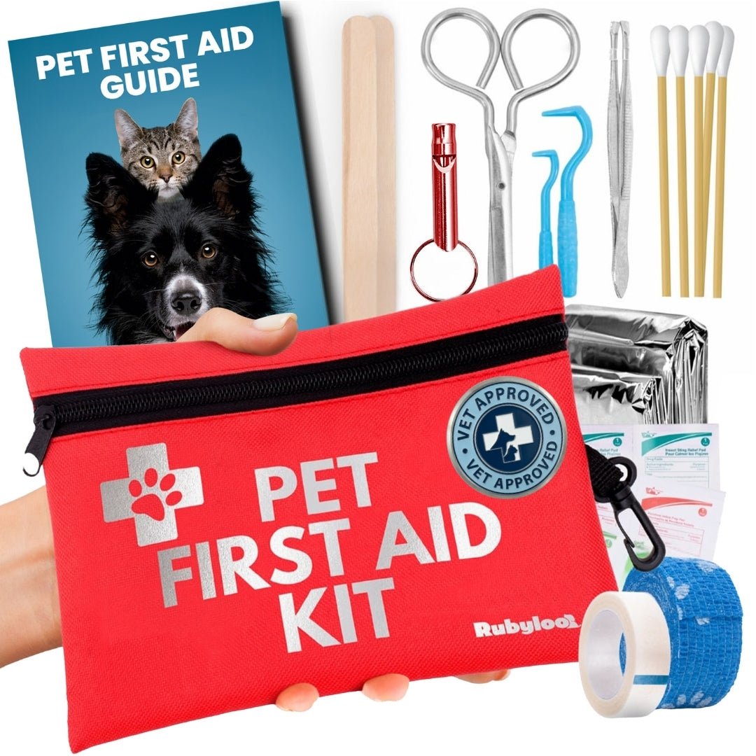 Pet First Aid Kit for Dogs & Cats with Vet-Approved Essentials Pet First Aid Kits - Lazy Paper Club