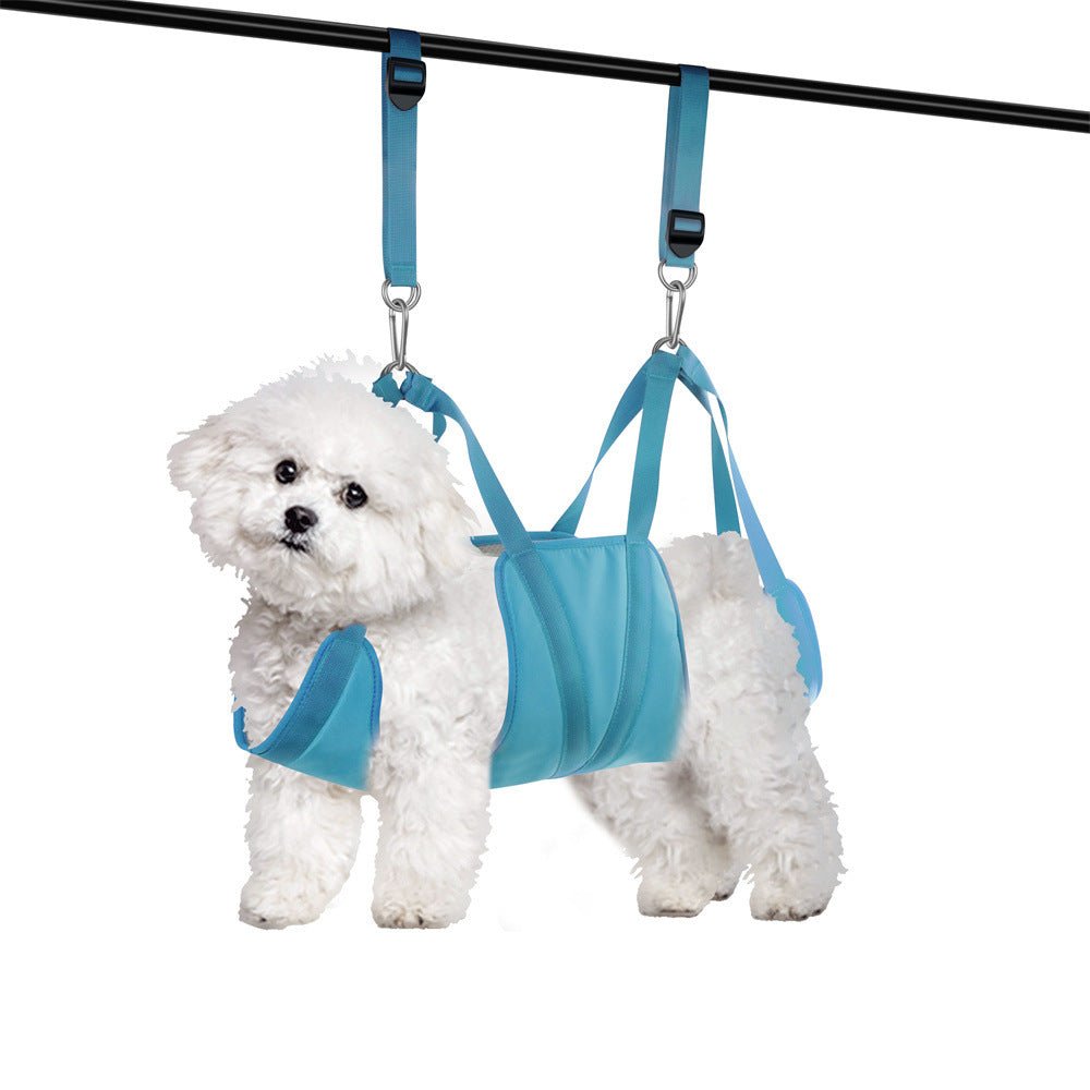 Pet Grooming Hammock For Cats & Dogs Hanging Harness Pet Supplies Kit With Nail Clippers Trimmer 0 - Lazy Paper Club