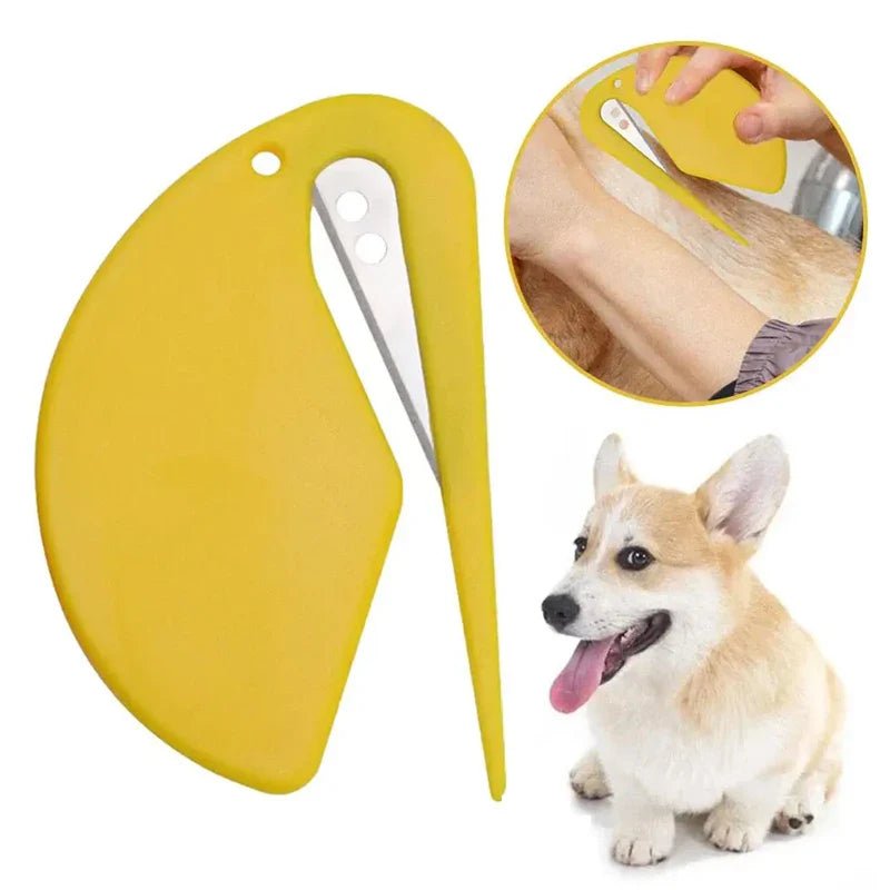 Pet Knotting Comb – Painless Dog & Cat Grooming Comb for Shedding, Knot Removal, and Hair Trimming - Lazy Paper Club