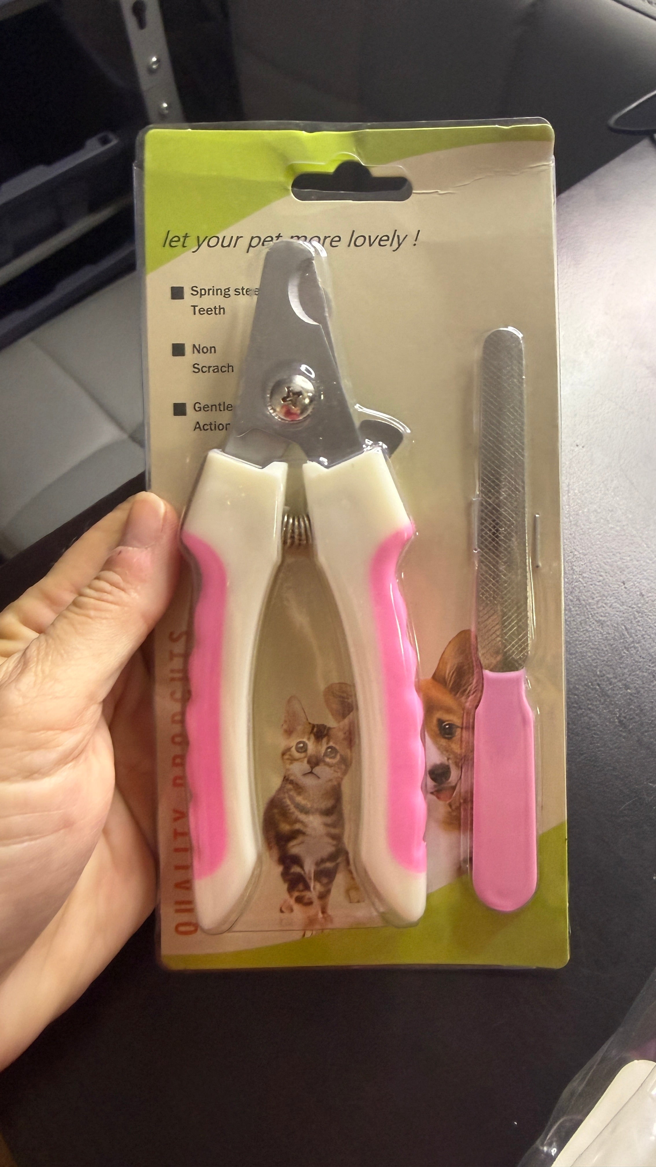 PET NAIL TRIMMER SET - PINK - FINAL SALE pet trimmer - #Lazy Paper Club#