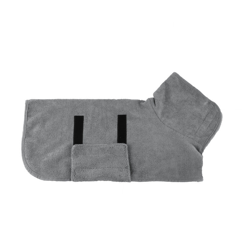 Pet Puppy Clothes Bathing Robe Neck Pet Clothes Tucked Waist Dog Shirts 0 - Lazy Paper Club