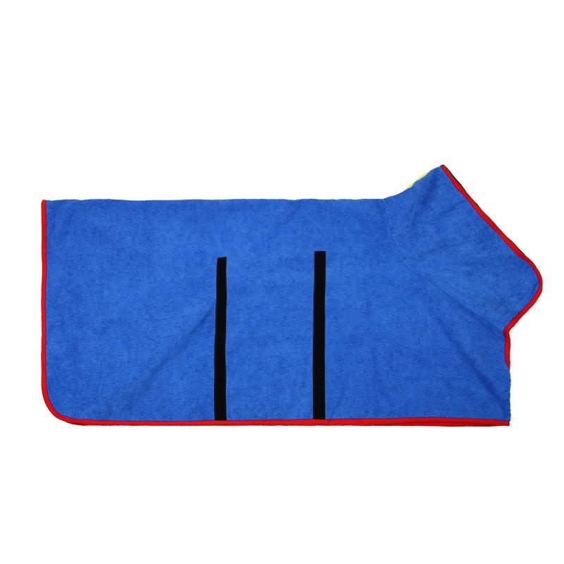 Pet Puppy Clothes Bathing Robe Neck Pet Clothes Tucked Waist Dog Shirts 0 - Lazy Paper Club