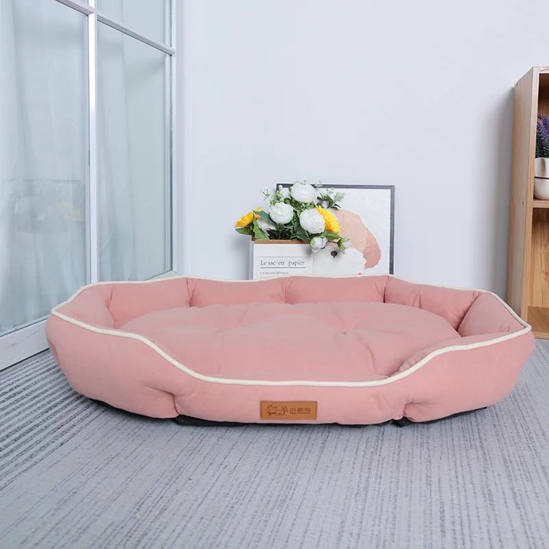 Pet Sofa Bed – Large Dog & Cat Sleeping House | Winter Warm Cushion Mat for Big Pets - Lazy Paper Club