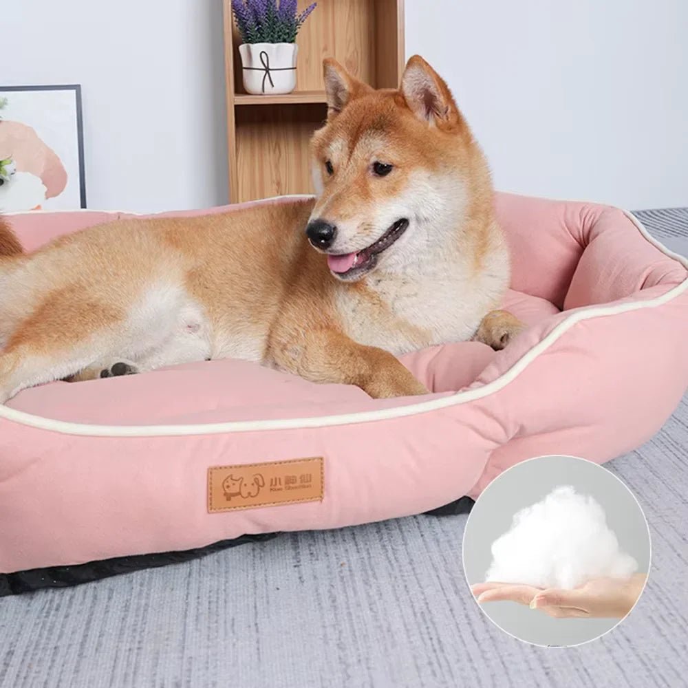 Pet Sofa Bed – Large Dog & Cat Sleeping House | Winter Warm Cushion Mat for Big Pets - Lazy Paper Club