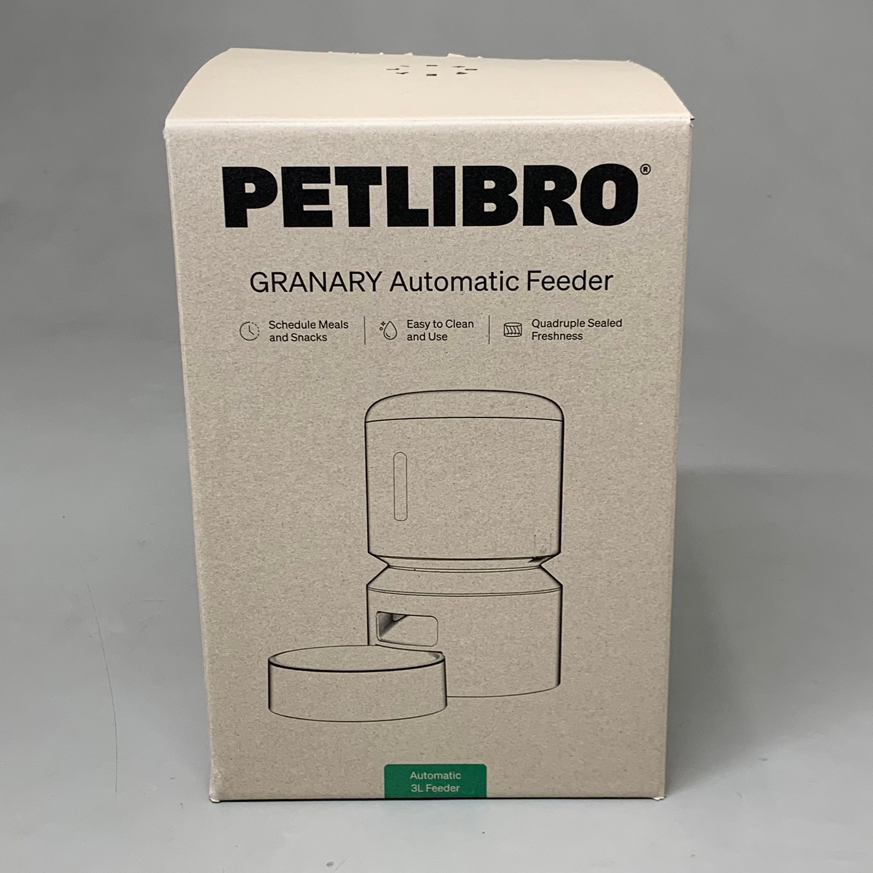 PETLIBRO Granary 3L Automatic Cat Feeder – Single Tray, Black Pet Care - Lazy Paper Club