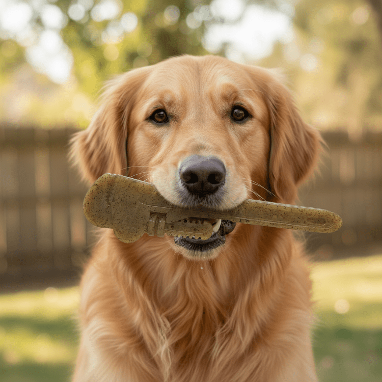 Pipe Wrench Nylon Dog Toy for Aggressive Chewers | USA Made | SodaPup Nylon Dog Toys - Lazy Paper Club