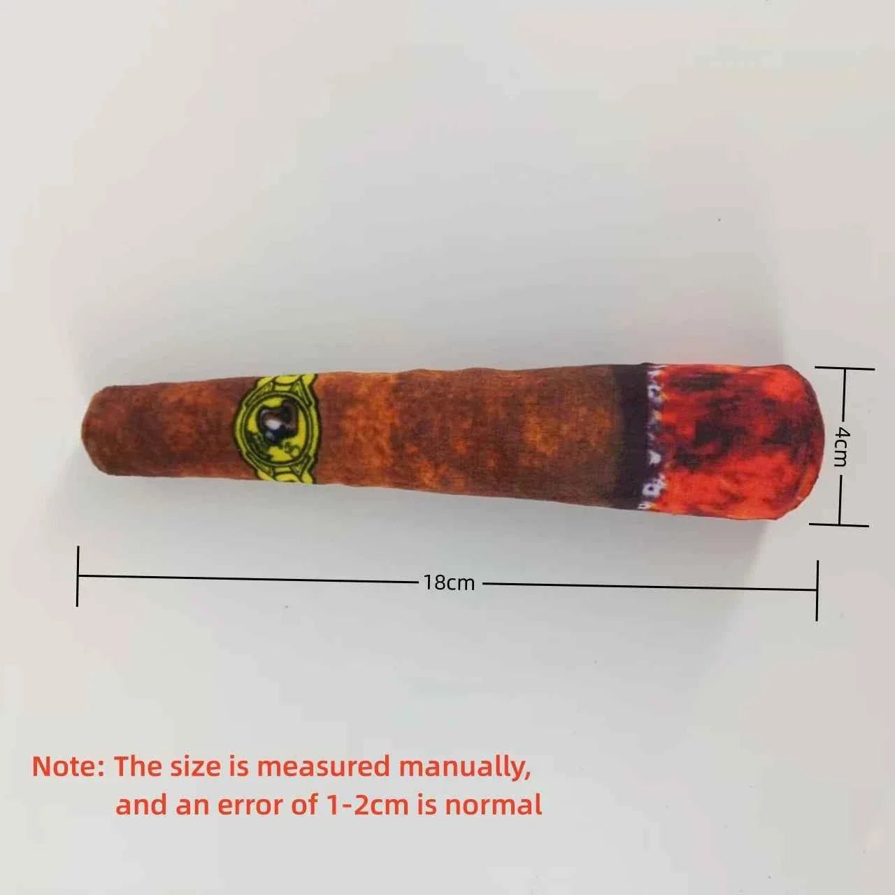 Plush Cigar Dog Toy - Lazy Paper Club