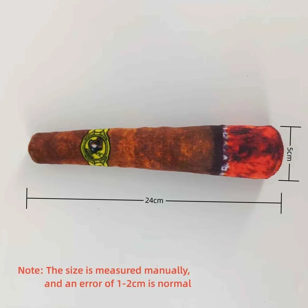 Plush Cigar Dog Toy - Lazy Paper Club