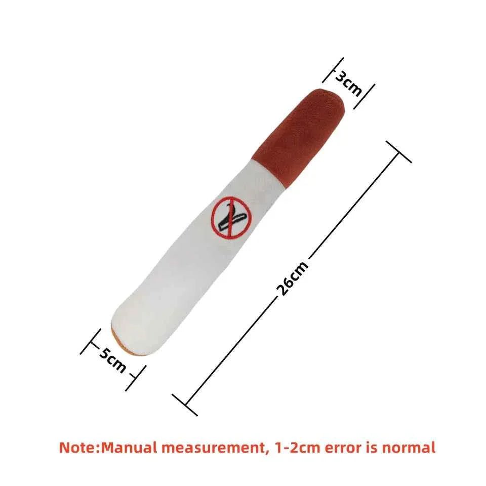 Plush Cigar Dog Toy - Lazy Paper Club