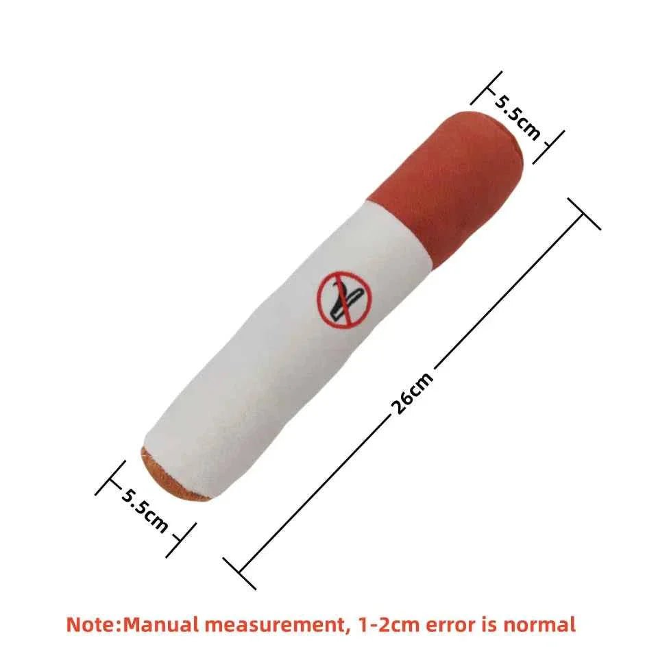 Plush Cigar Dog Toy - Lazy Paper Club