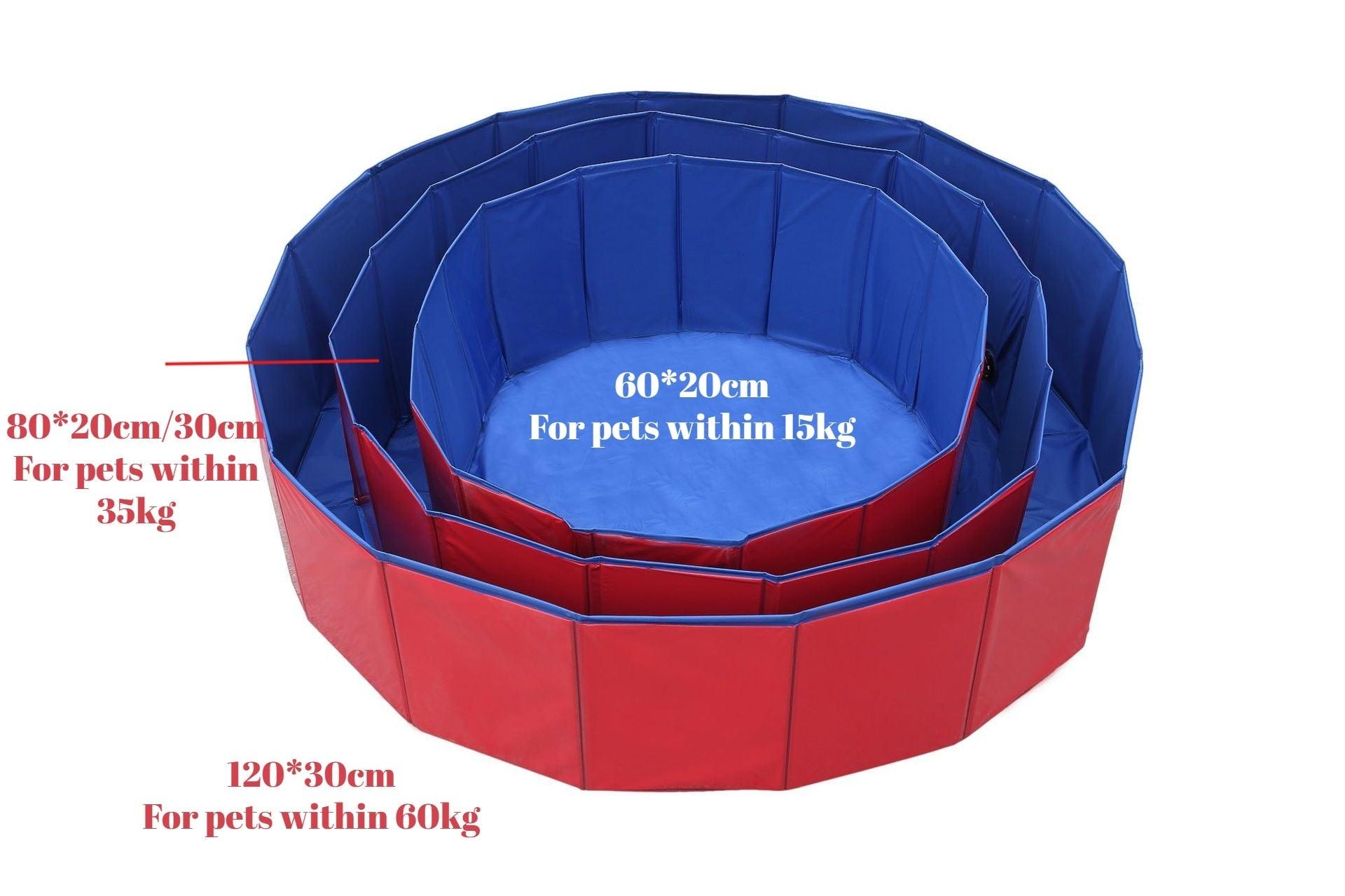 Portable Dog Swimming Pool Pet Bath Tub Foldable Leak-proof PVC Safe Pet Supplies with Drain Easy Clean Dog Accessories Foldable Dog Pool for Large Dogs Portable Plastic Hard Outdoor Swimming Pool Pet Bath Pool HM99WP664FRR - Lazy Paper Club