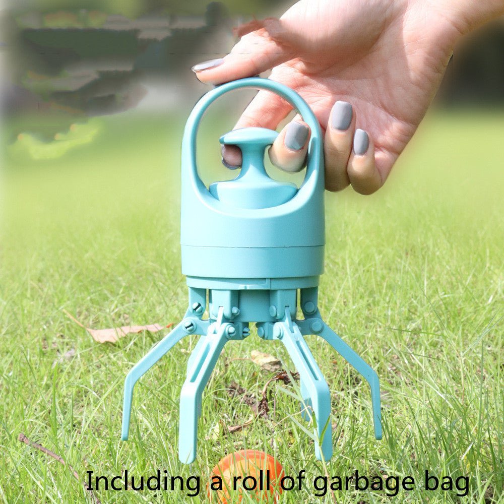 Portable Lightweight Dog Pooper Scooper With Built-in Poop Bag Dispenser Eight-claw Shovel For Pet Toilet Picker Pet Products 0 - Lazy Paper Club