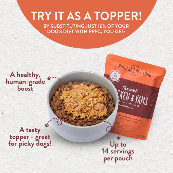 Portland Pet Food Company Tuxedo's Chicken & Yams Homestyle Meal 0 - Lazy Paper Club