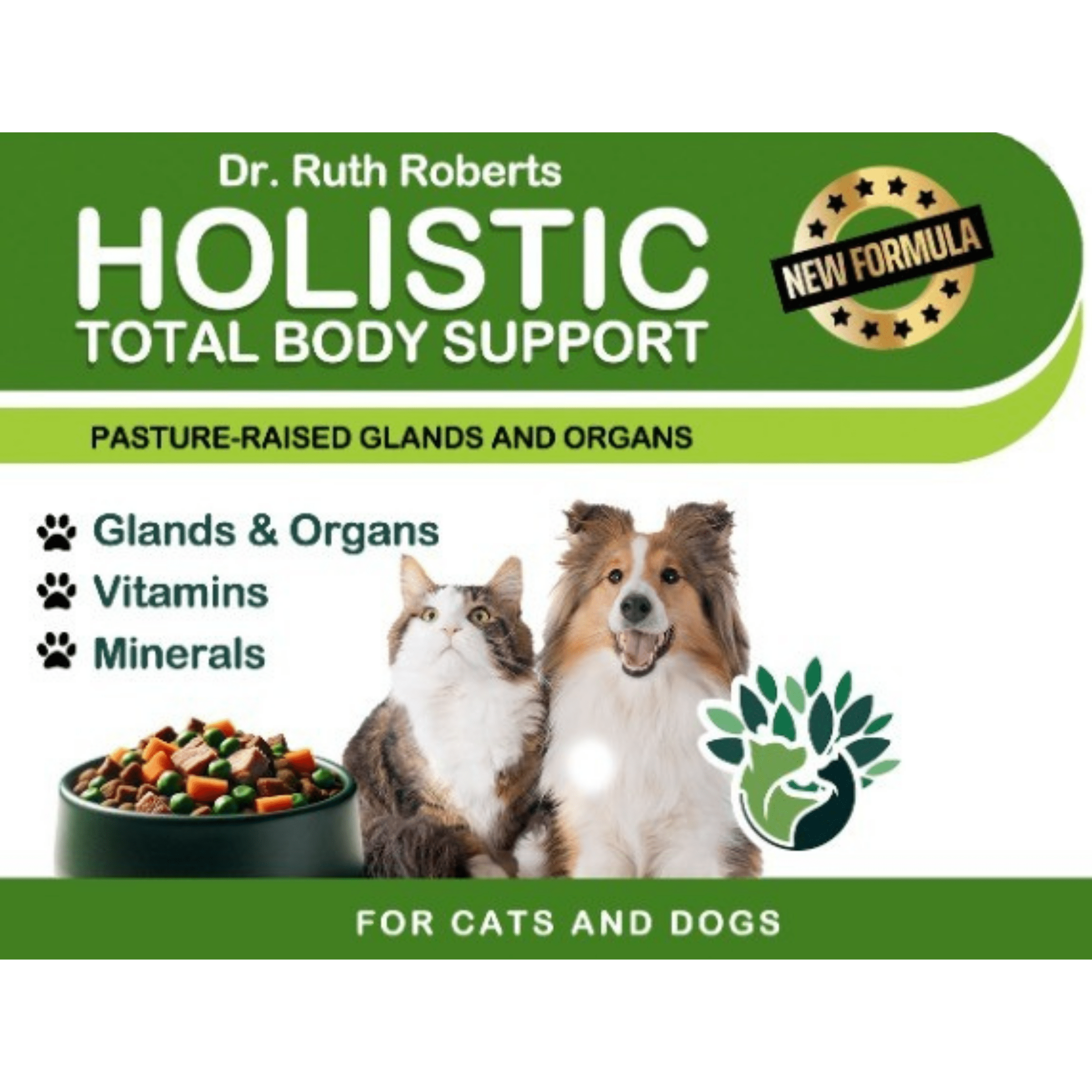 PRE-ORDER Holistic Total Body Support — Daily Multivitamin & Pasture-Raised Glandular Blend for Dogs & Cats Vitamins & Supplements - Lazy Paper Club
