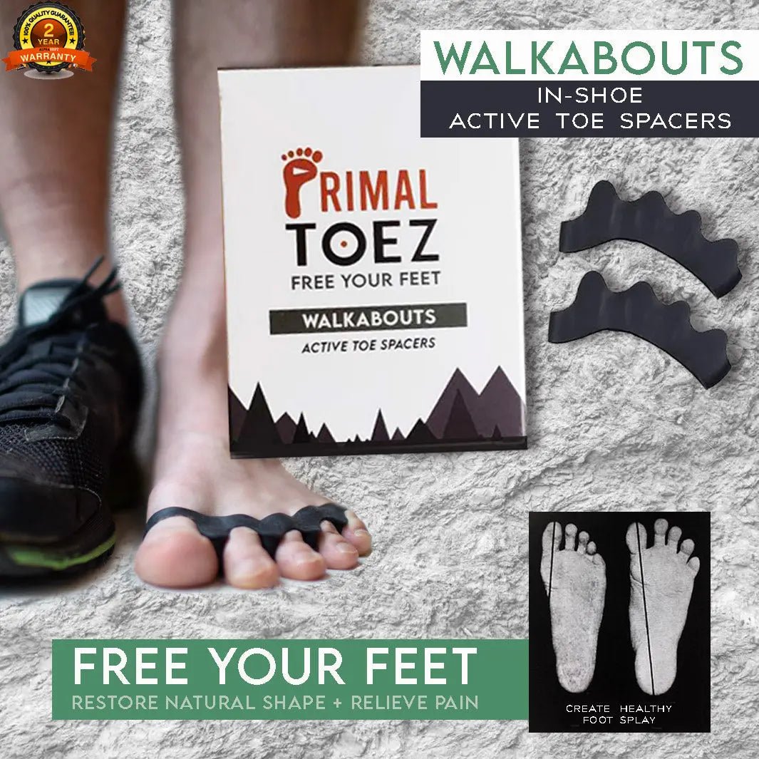 Primal Toez™ 'Walkabouts' - Active Toe Spacers - Lazy Paper Club
