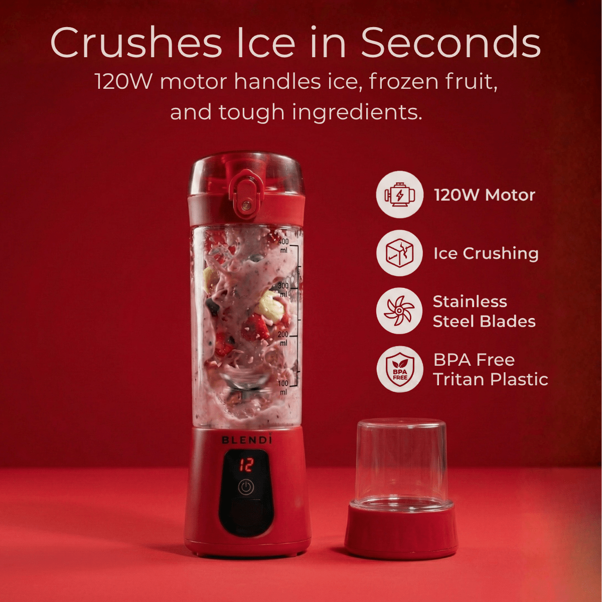 Pro+ Ice Crushing Portable Blender (17oz) - #Lazy Paper Club#