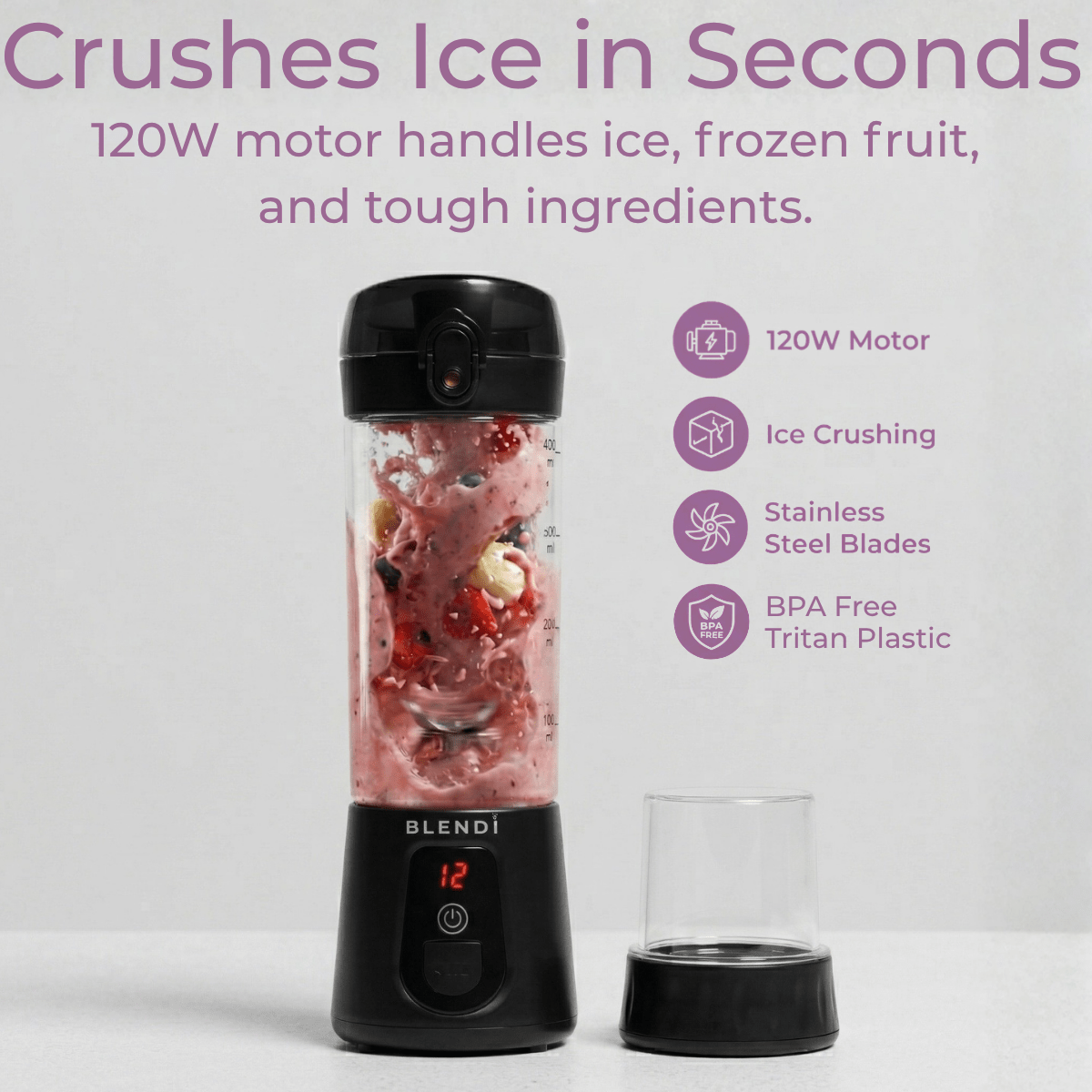 Pro+ Ice Crushing Portable Blender (17oz) - #Lazy Paper Club#