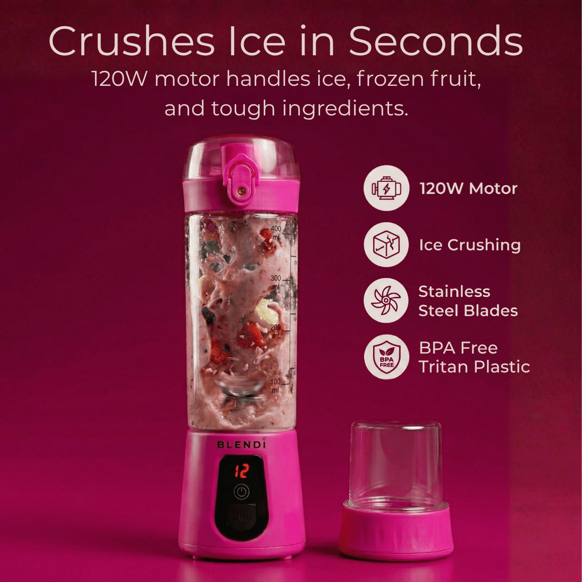 Pro+ Ice Crushing Portable Blender (17oz) - #Lazy Paper Club#