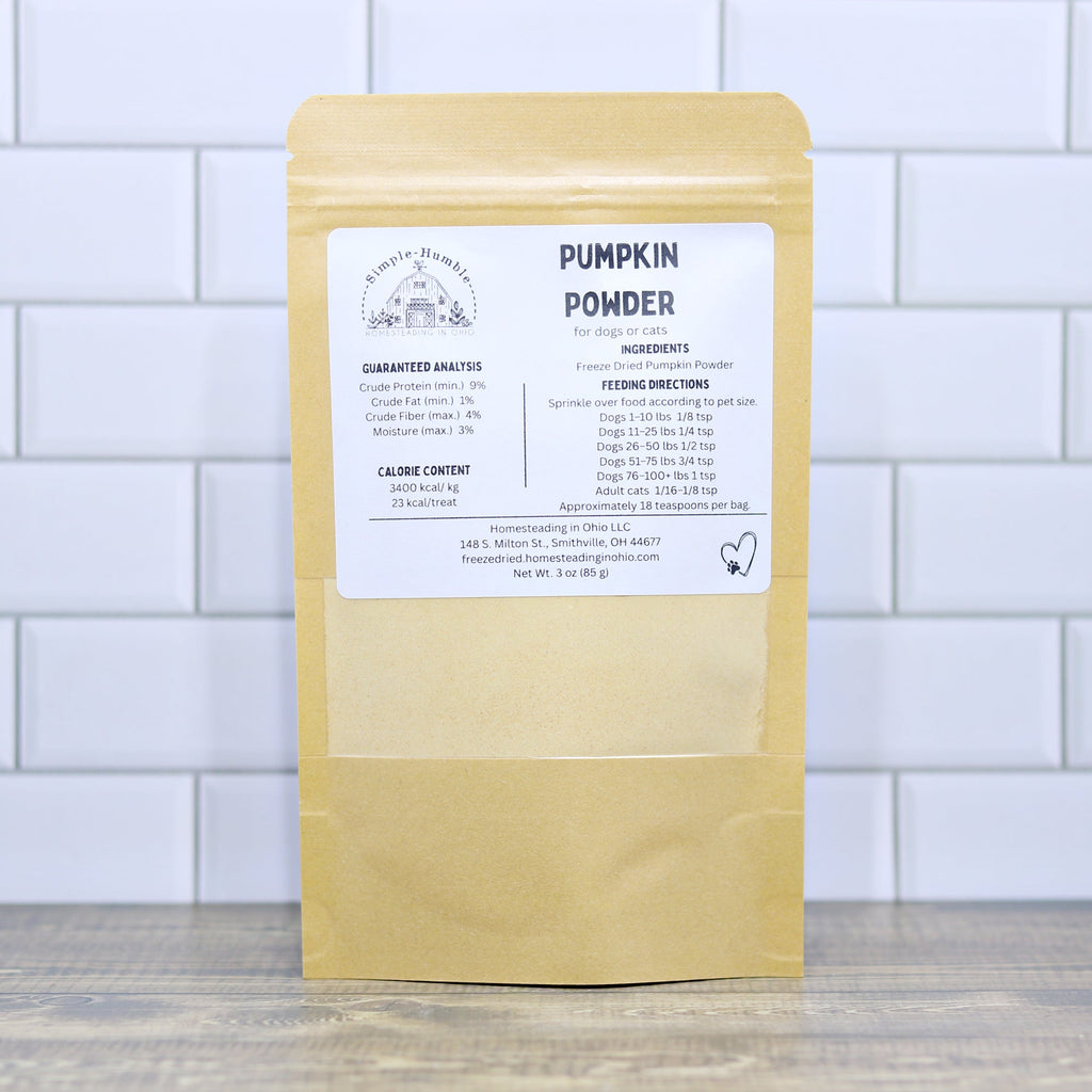 Pumpkin Powder for Dogs & Cats | Freeze Dried Pumpkin Food Topper & Digestive Support Dog Treats - #Lazy Paper Club#