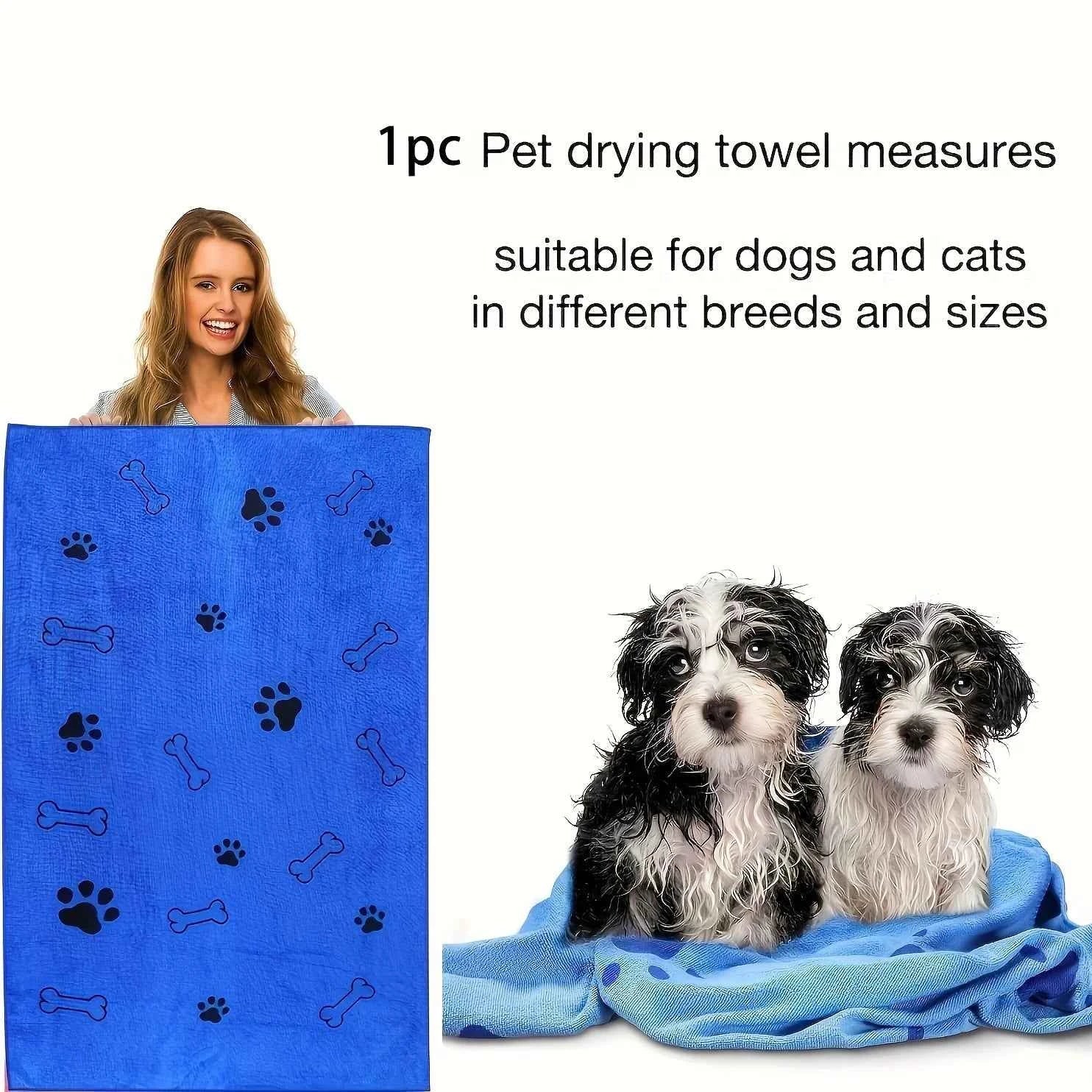 Quick-Drying Microfiber Dog Towel – Super Absorbent - Lazy Paper Club