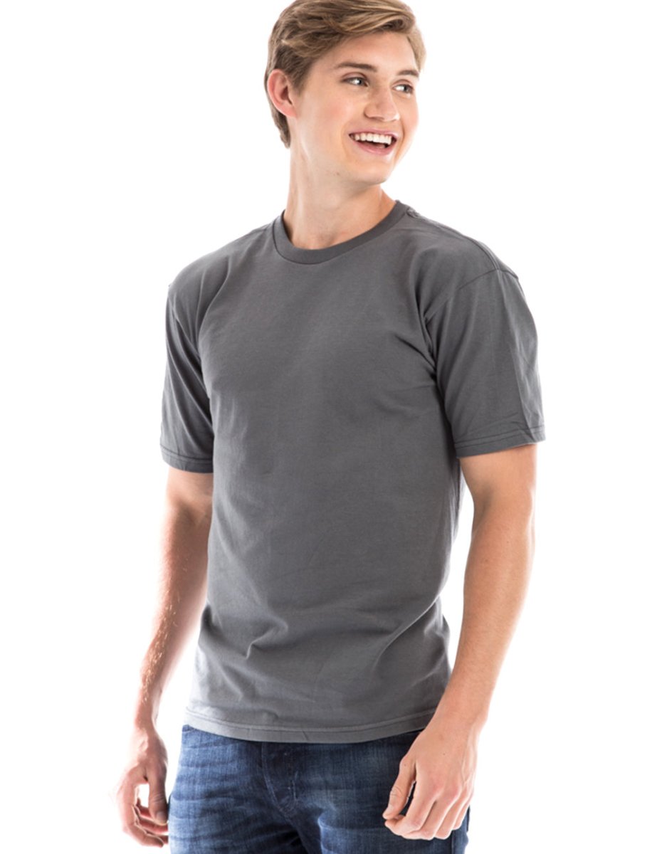 Retro Ring-Spun Crew Neck T-Shirt 2100 Men - #Lazy Paper Club#