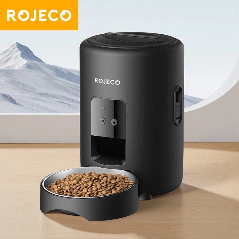 ROJECO 2L Automatic Pet Feeder | Smart WiFi Cat & Dog Food Dispenser - Lazy Paper Club