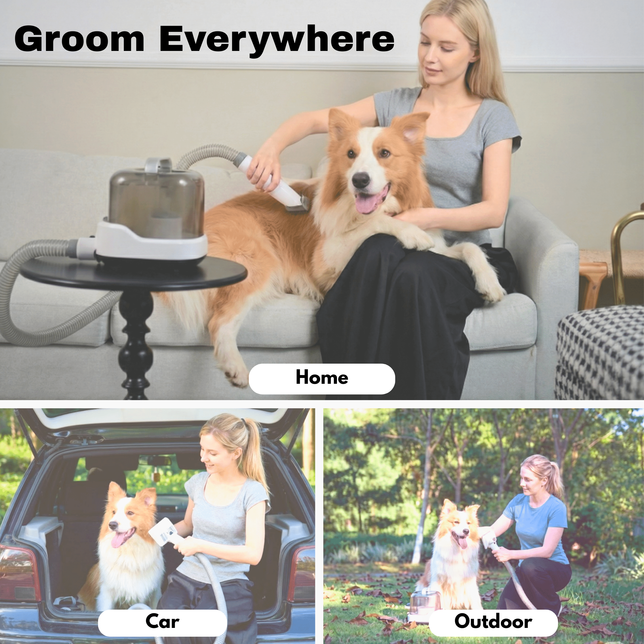 Salon Results at Home, Mess-Free | CalmCare™ Cordless Vacuum Grooming Kit by Dr. Milou - Lazy Paper Club