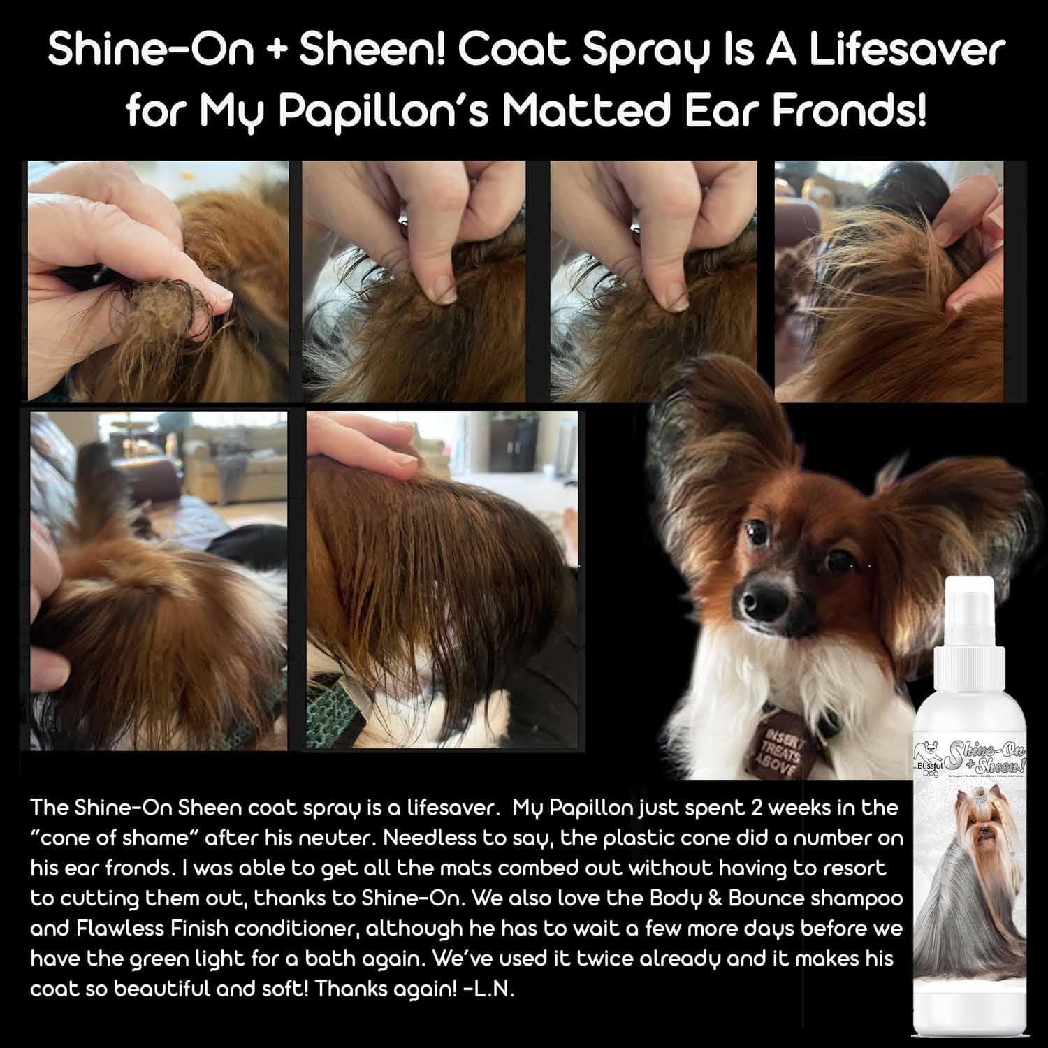 Shine-On+Sheen Dog De-Tangling Coat Spray SPRAY - Lazy Paper Club