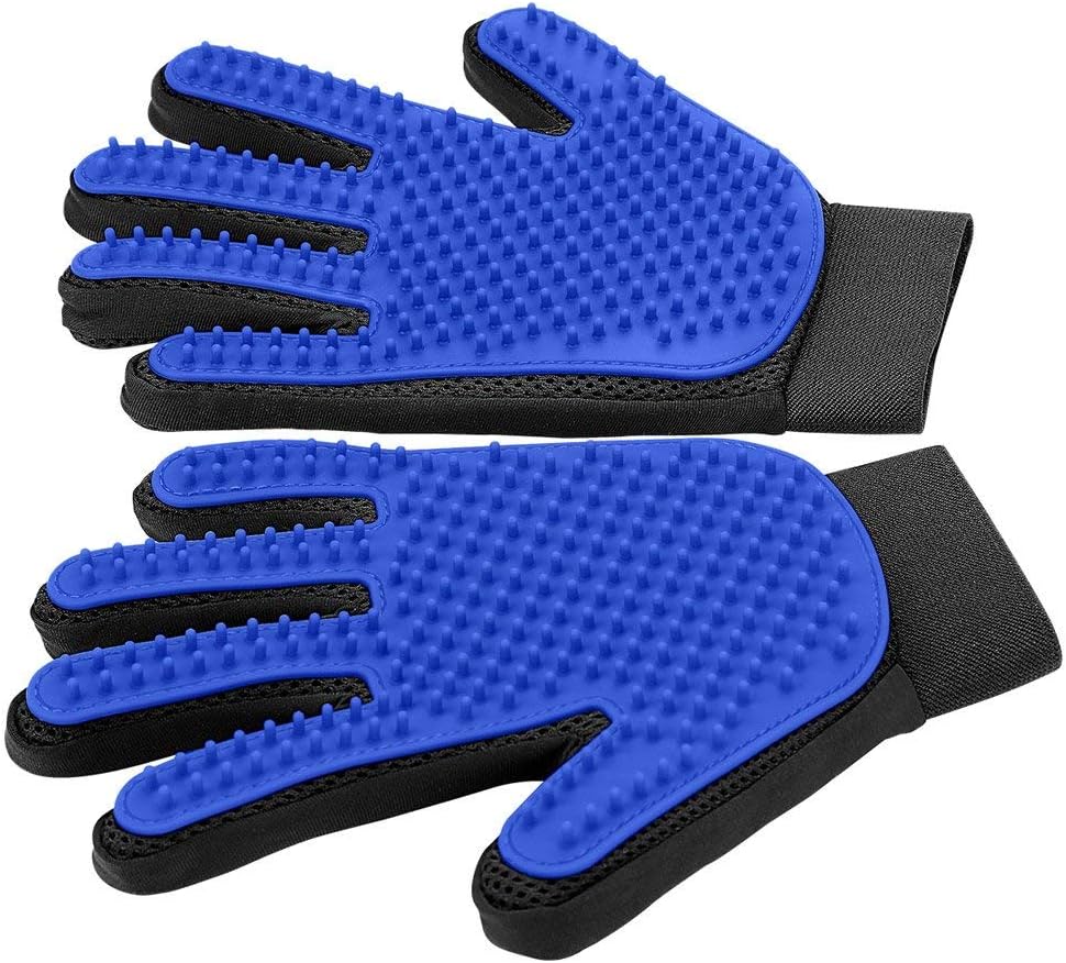 Silicone Pet Grooming Glove — 255-Tip Hair Remover Pet Supplies - Lazy Paper Club