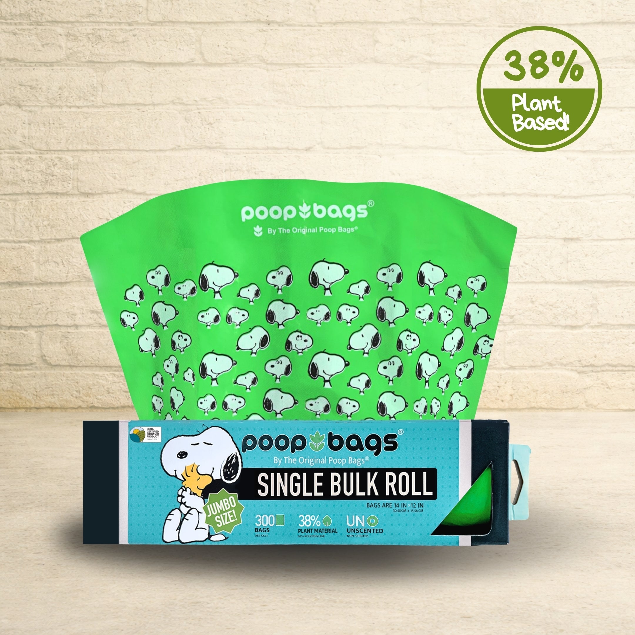 Snoopy® Jumbo Bulk Roll Poop Bags Bulk Roll Poop Bags - Lazy Paper Club
