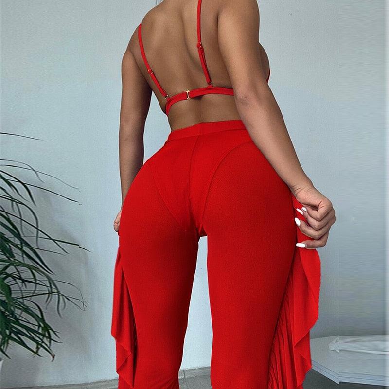 Solid bikini Mesh 3 Pieces Set Swimsuit 3 Pieces Swimsuit Solid Padded Swimwear with Maxi Wrap Skirt Beach Vacation Swim Bath Wear Women Elegant Swimwear Female Ruffle Swimming Suit Sports Bathing Suit STBK455SFF - Lazy Paper Club
