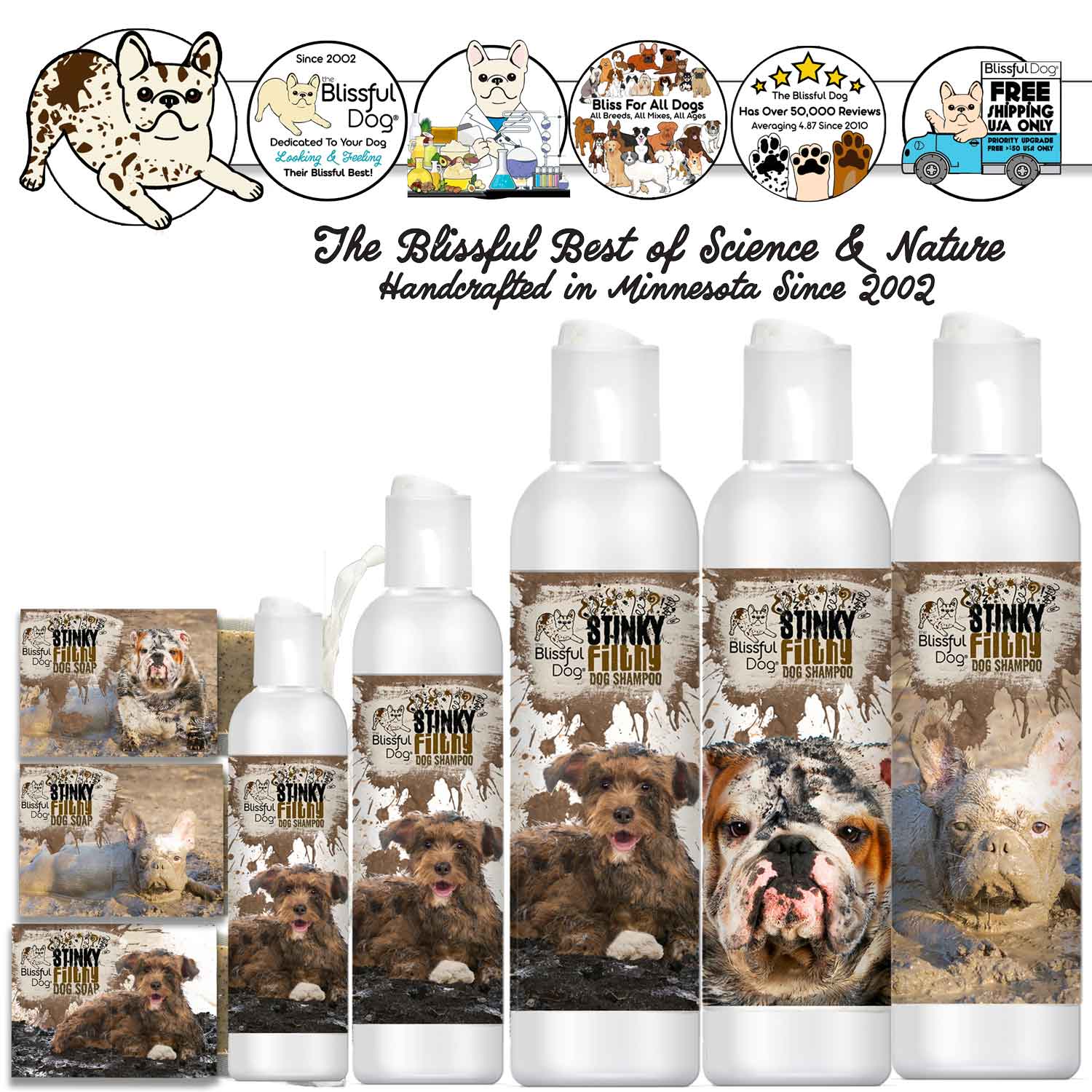 Stinky Filthy Dog Shampoo & Soap SHAMPOO - Lazy Paper Club
