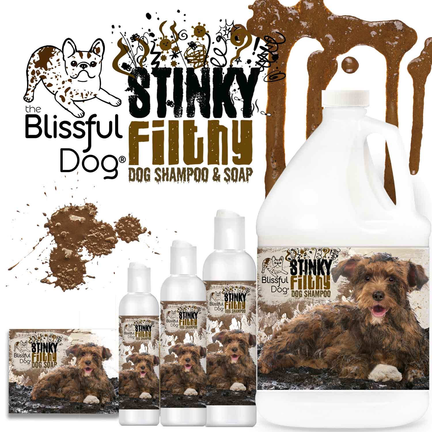 Stinky Filthy Dog Shampoo & Soap SHAMPOO - Lazy Paper Club