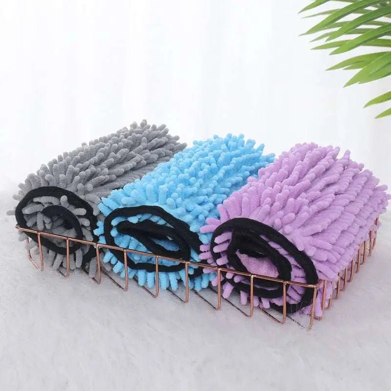 Super Absorbent Microfiber Bath Towel for Dogs Cats Pet Accessories - Lazy Paper Club