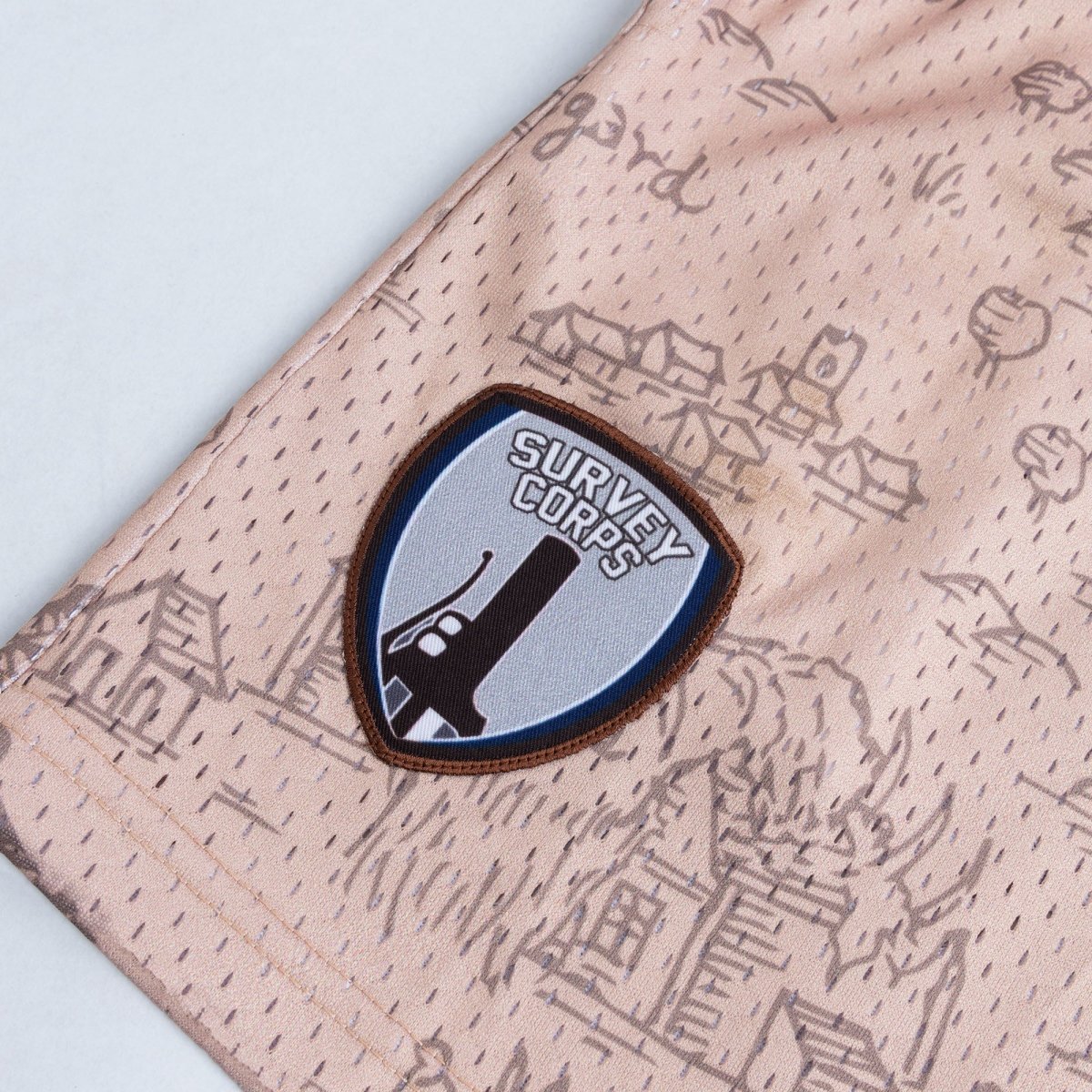 Survey Corps Anime Mesh Shorts - Lazy Paper Club