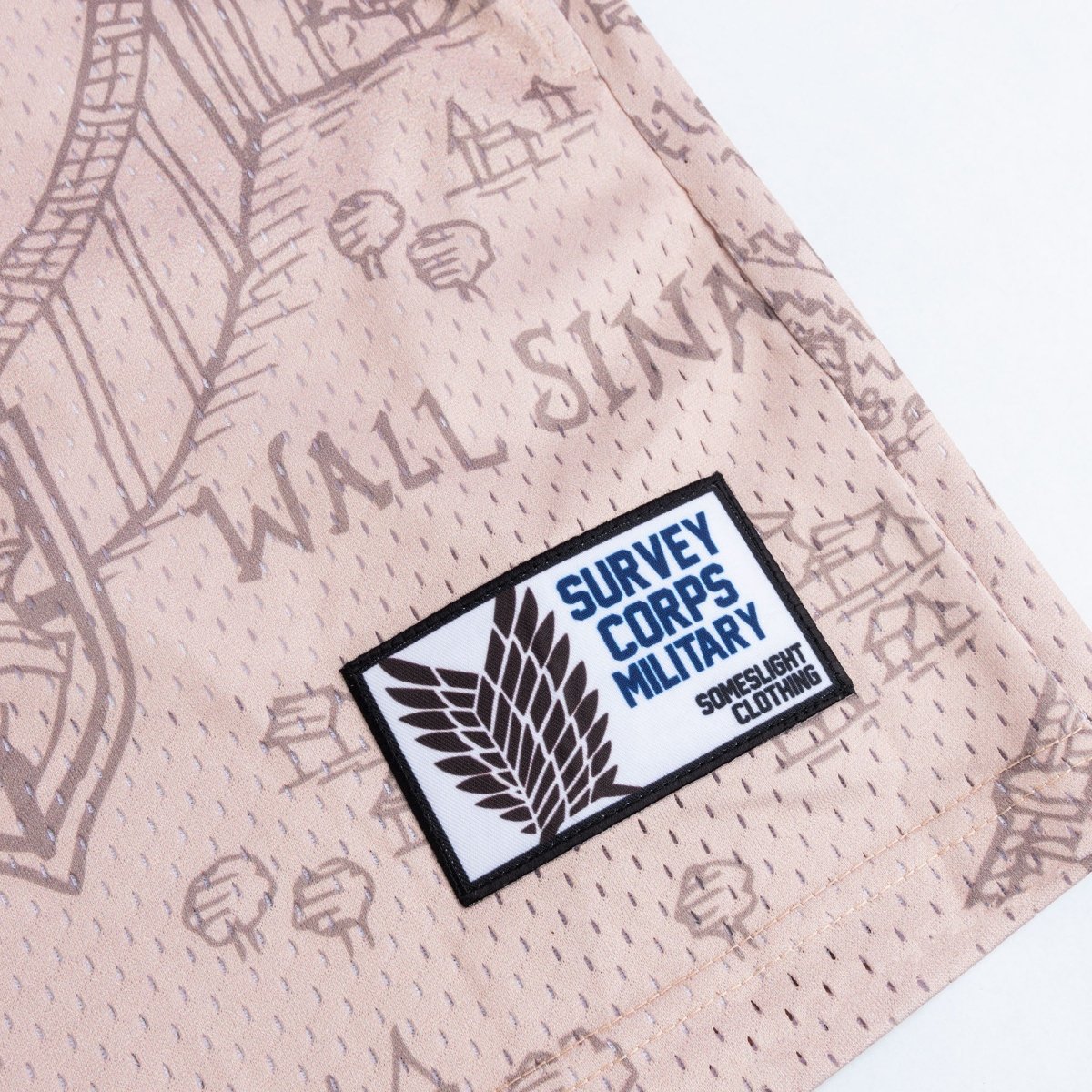 Survey Corps Anime Mesh Shorts - Lazy Paper Club