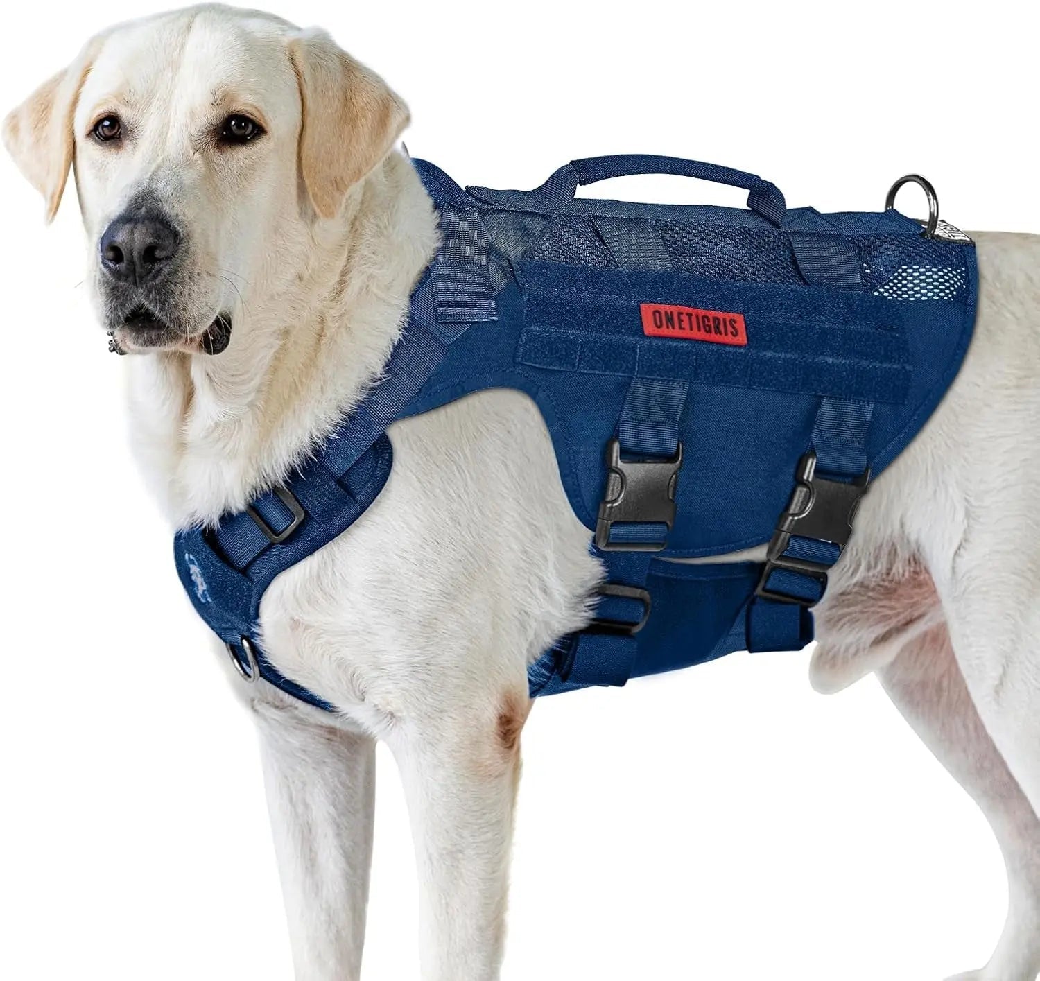 Tactical No-Pull Dog Harness – Mesh Military Vest with Handles for S -XL Dogs - Lazy Paper Club
