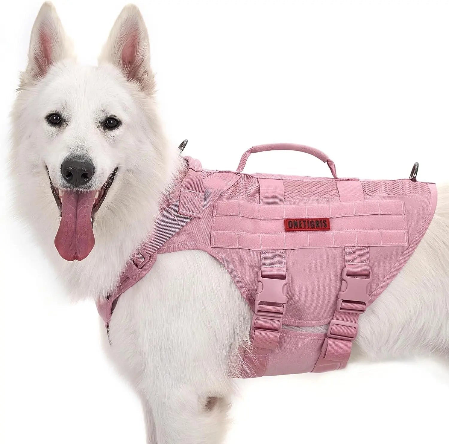 Tactical No-Pull Dog Harness – Mesh Military Vest with Handles for S -XL Dogs - Lazy Paper Club