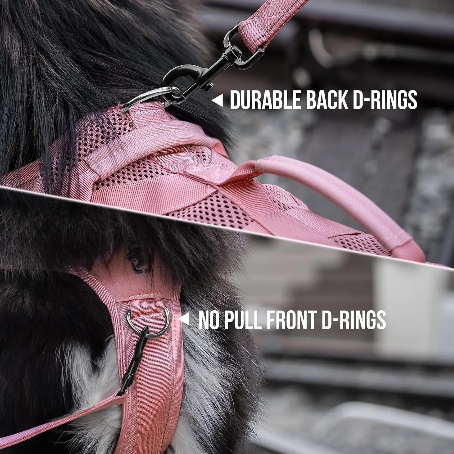 Tactical No-Pull Dog Harness – Mesh Military Vest with Handles for S -XL Dogs - Lazy Paper Club