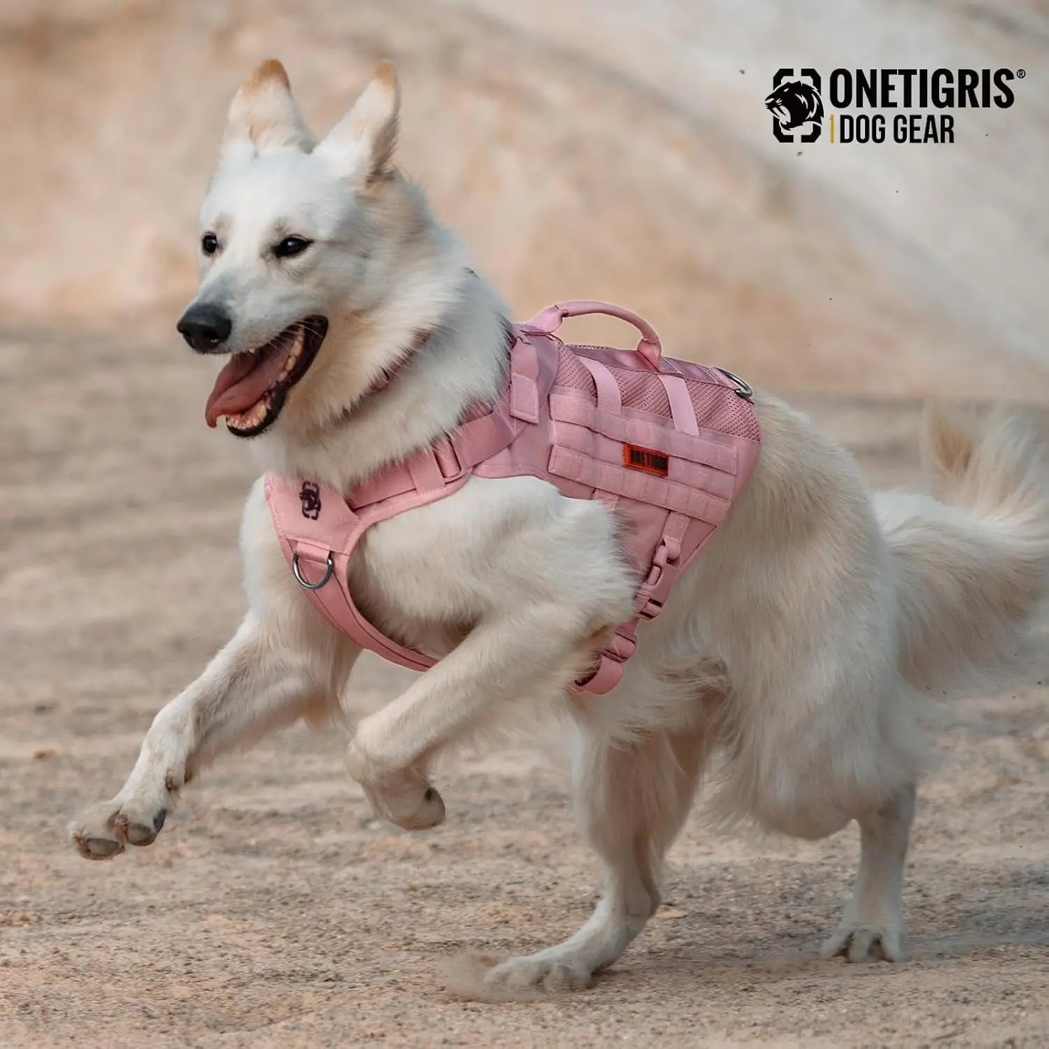 Tactical No-Pull Dog Harness – Mesh Military Vest with Handles for S -XL Dogs - Lazy Paper Club