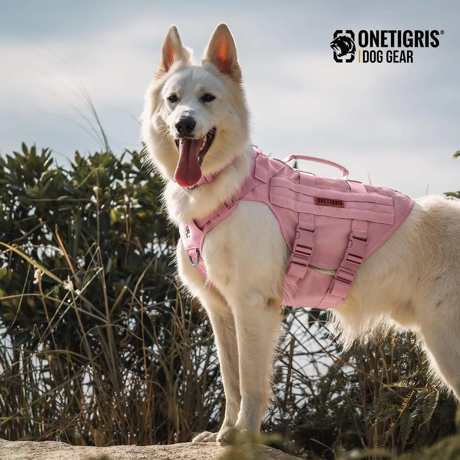 Tactical No-Pull Dog Harness – Mesh Military Vest with Handles for S -XL Dogs - Lazy Paper Club