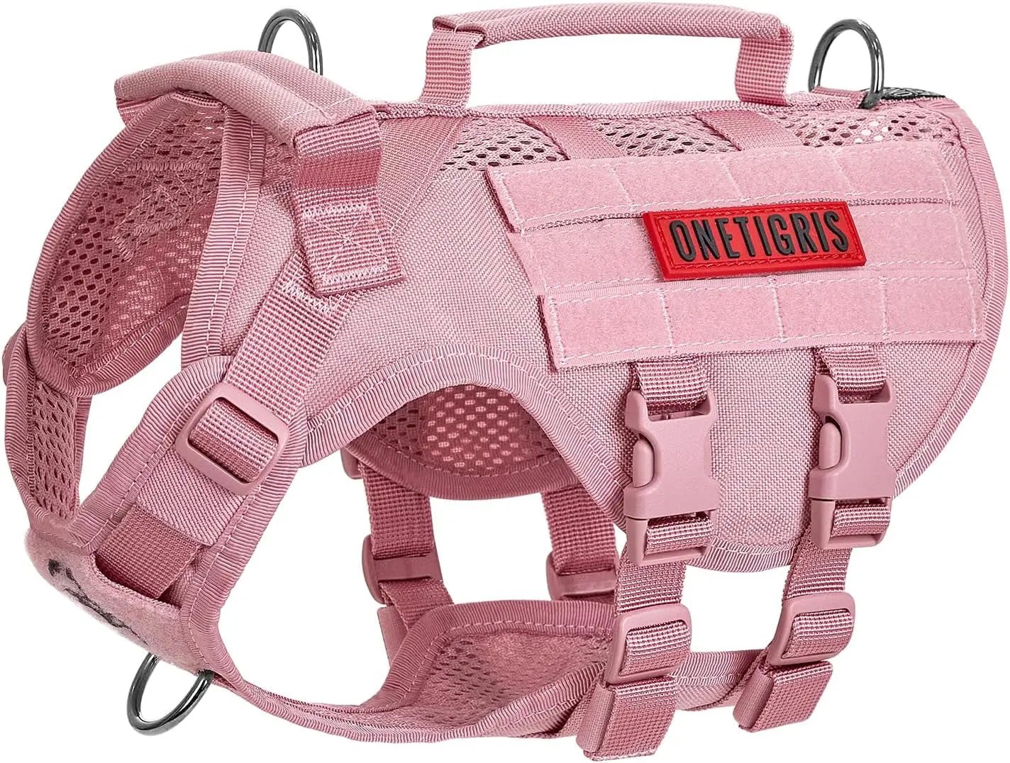 Tactical No-Pull Dog Harness – Mesh Military Vest with Handles for S -XL Dogs - Lazy Paper Club