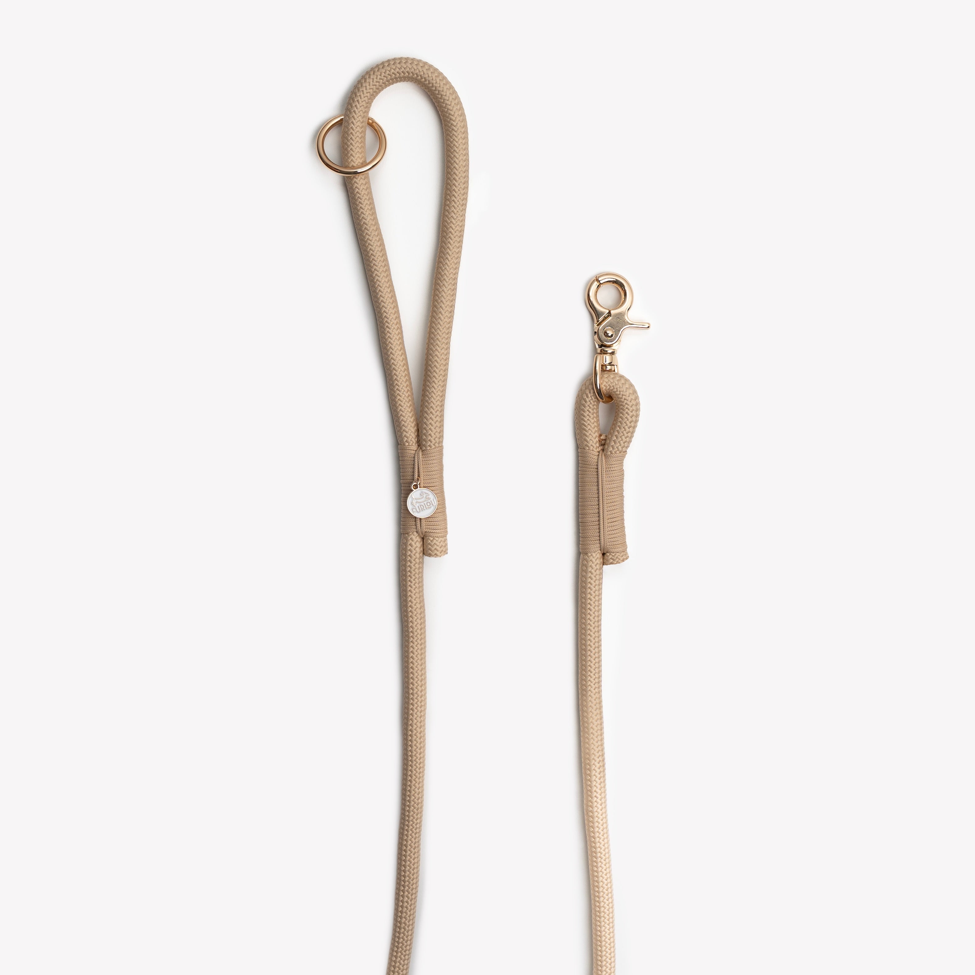 'Tan' - Braided Rope Leash Regular Braided Leash - Lazy Paper Club