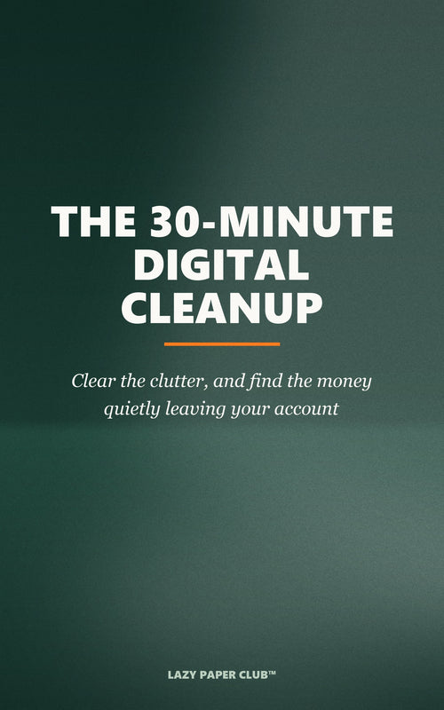 The 30-Minute Digital Cleanup — book cover