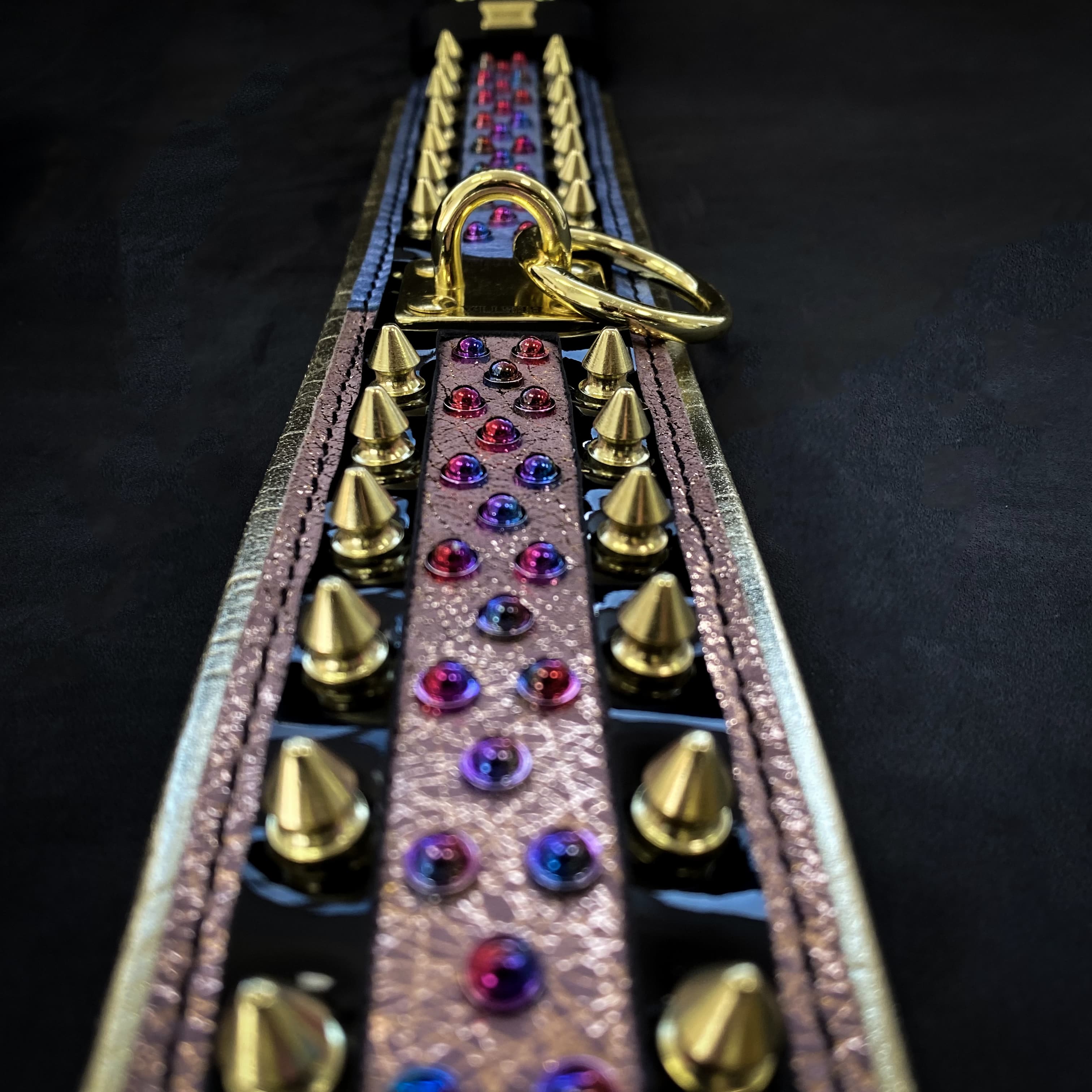 The Candy Dog Collar Black Collars - Lazy Paper Club