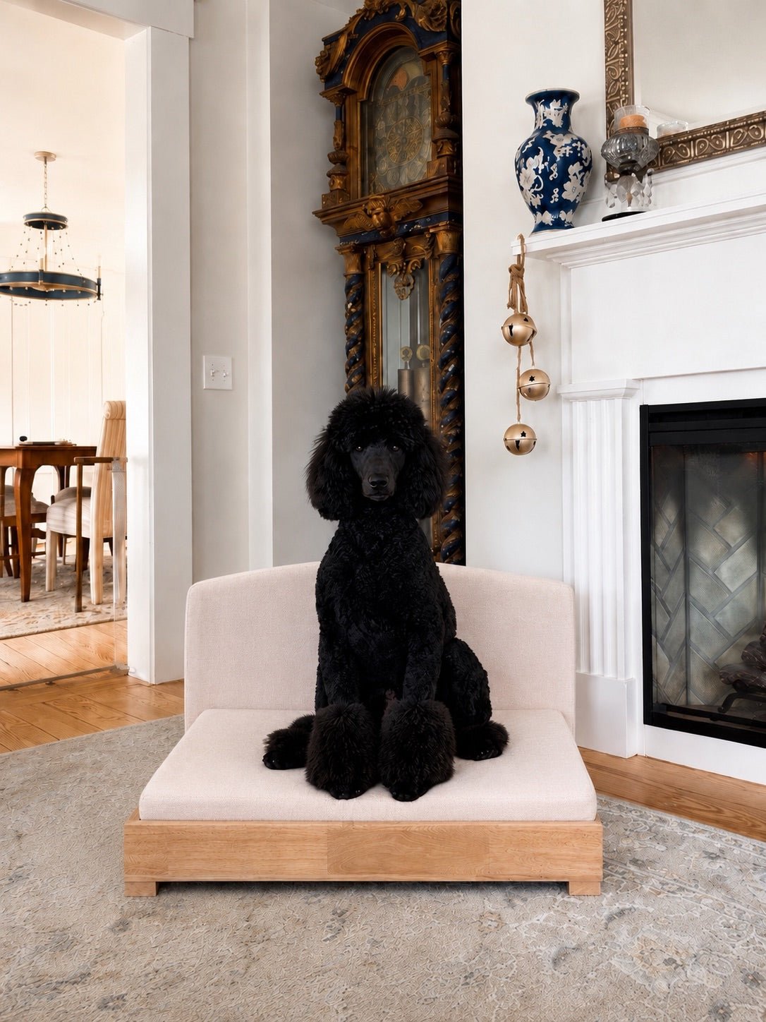 The Haven — Luxury Handcrafted Dog Bed | Solid Wood, Orthopedic, Waterproof lined Dog Bed - Lazy Paper Club